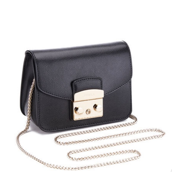 FURLA Women's Metropolis Mini Cross Body - Black - Picture 3 of 15